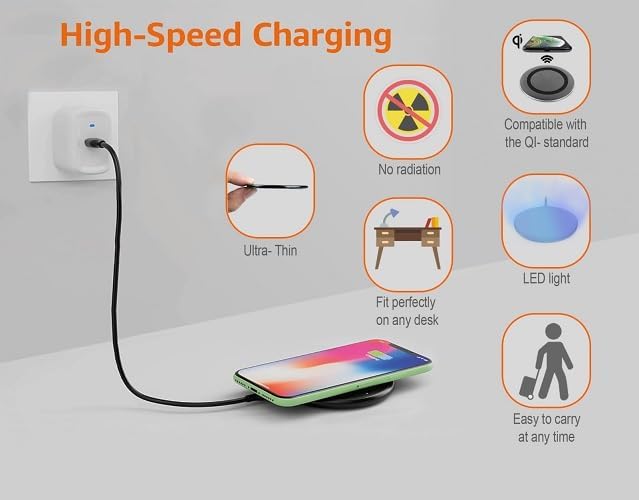Galaxy MH Plus Fast Wireless Charger for iPhone and Samsung Phones