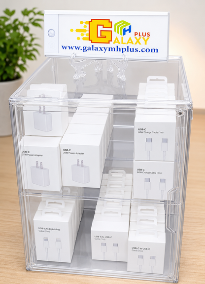 Galaxy MH Plus – 60-Piece USB-C Charging Accessories Display Box