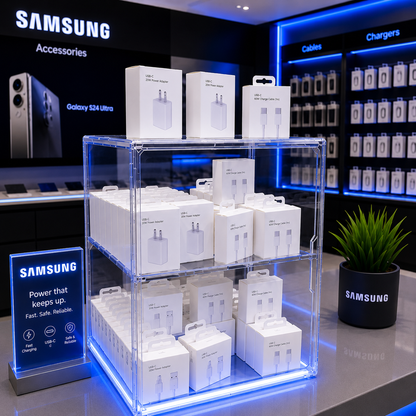 Galaxy MH Plus – 60-Piece USB-C Charging Accessories Display Box
