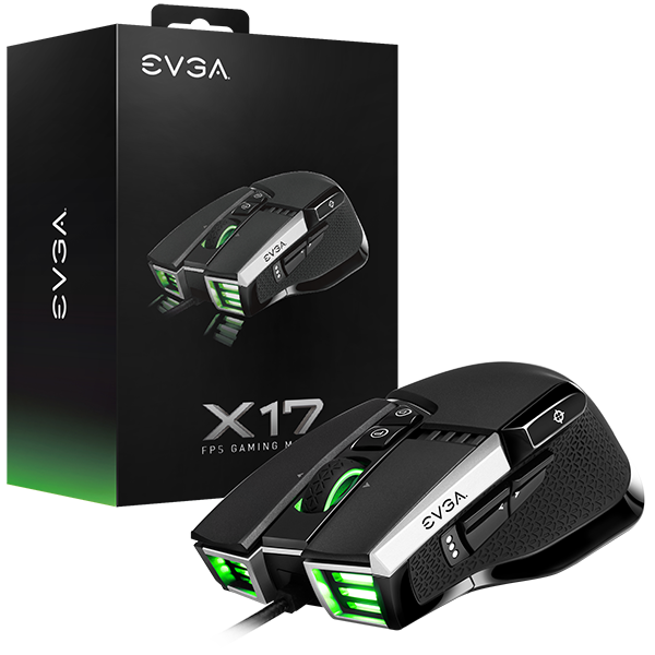 EVGA x17 FPS Gaming Mouse Black and Gray