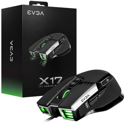EVGA x17 FPS Gaming Mouse Black and Gray
